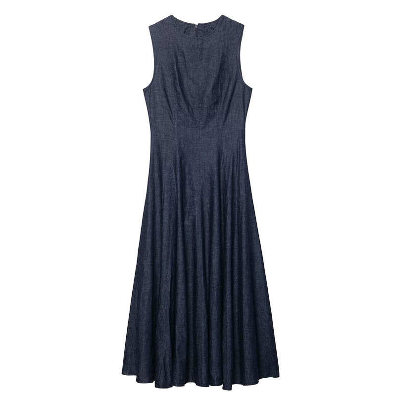 新しいスリムフィットファッションレトロデニムミディドレス - Midi Dress のレビューと価格